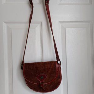 VINTAGE ARGENTINEAN LEATHER SHOULDER STRAP MINI BAG NEW WITHOUT TAGS